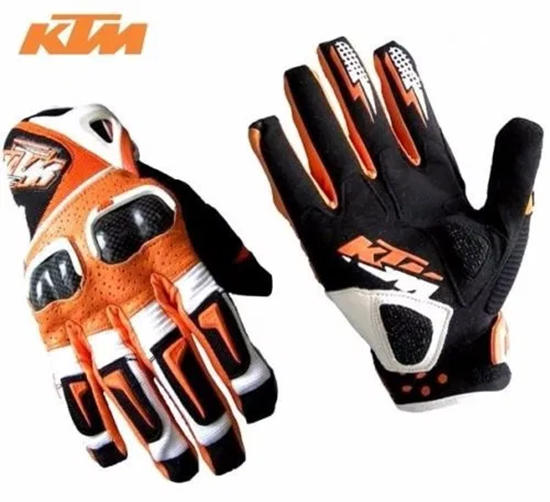 Кожени ръкавици перфорирани за мотор атв колело КТМ KTM - СмартМото БГ