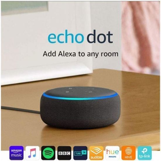 Picture of Преносима смарт тонколона Amazon Echo Dot 3