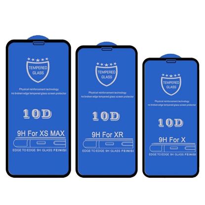 Снимка на 10D Стъклен Протектор за iPhone 11/12/Mini/Pro/Max/X/XS/XR/XSMAX/SE2