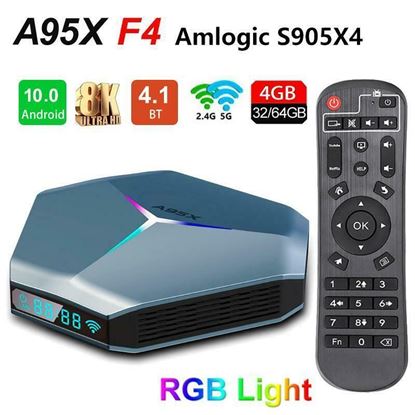 Снимка на Тв Бокс A95X F4 Tv Box A95X F4 and.10 4/32 Amlogic S905X4 5Ghz Dual WF