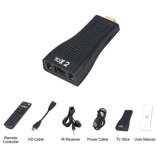 Picture of Тв бокс TOX 2 Allwinner H313 Wifi DDR4 TV Stick Мини стик тв бокс2/16