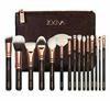 Picture of нов сет четки за грим Зоева 15бр с чантичка кафяво Zoeva brush set