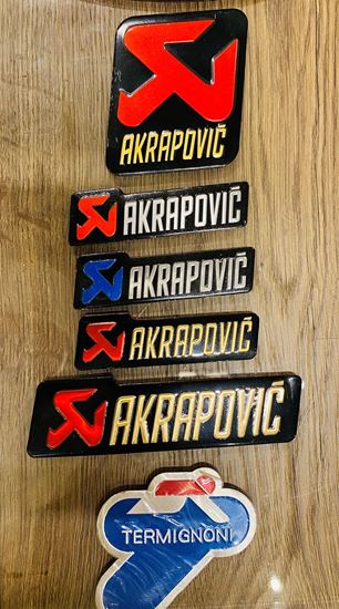 Снимка на Метален Стикер за Ауспух гърне Yoshimura akrapovic arrow two brothers