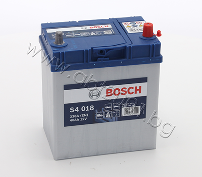 Снимка на Акумулатор Bosch 40 Ah, 12V, S4, JIS, R+