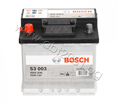 Снимка на Акумулатор  Bosch 45 Ah, 12V, S3 L+