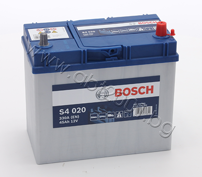 Снимка на Акумолатор Bosch 45 Ah, 12V, S4, JIS, R+