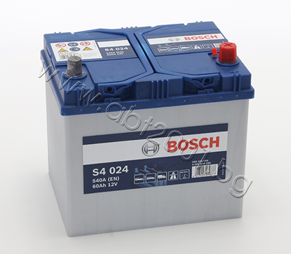Снимка на Акумулатор Bosch 60 Ah, 12V, S4, JIS, R+