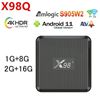 Снимка на X98Q Тв Бокс Андроид 11 Amlogic S905W2 1GB/8GB AV1 2.4G/5G Wifi 2/16GB