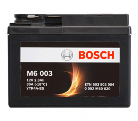 Снимка на Акумулатор Bosch 3 Ah, 12 V, M6 - YTR4A-BS