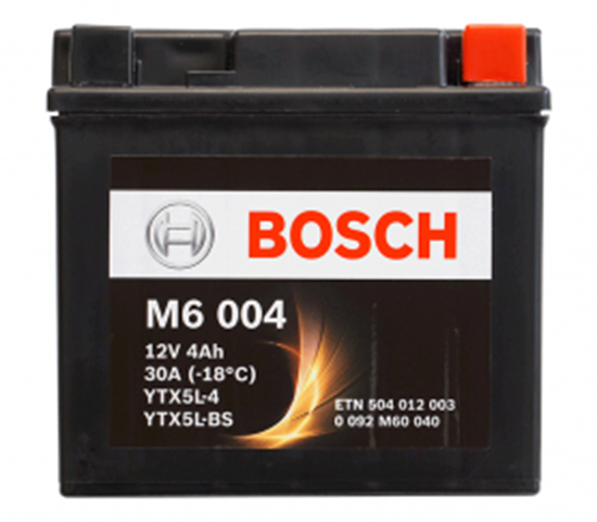 Снимка на Акумулатор Bosch 4Ah, 12 V, M 6- YTX5L-BS