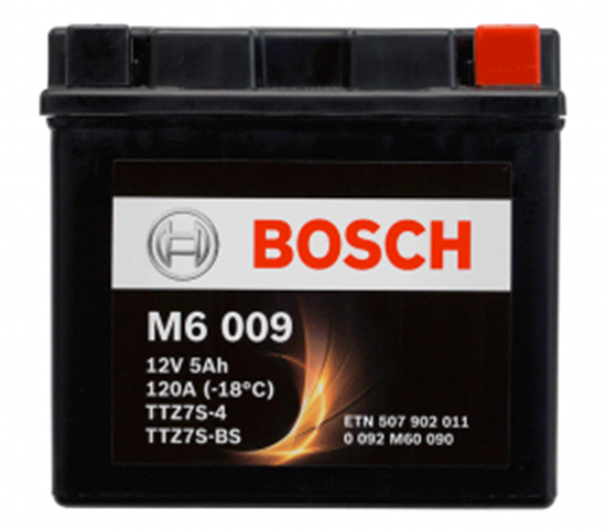 Снимка на Акумулатор Bosch 5 Ah, 12 V, M6 - YTZ7S-BS