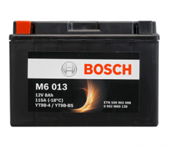 Снимка на Акумулатор Bosch 8 Ah, 12 V, M 6 - YT9B-BS