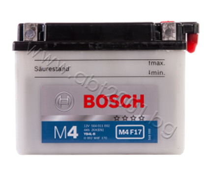 Снимка на Акумулатор Bosch 4 Ah, 12 V, M4 - YB4L-B