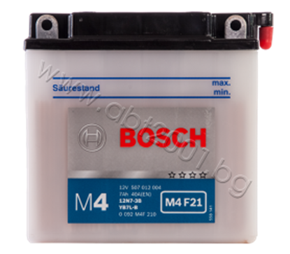 Снимка на Акумулатор Bosch 7 Ah, 12 V, M4 - YB7L-B