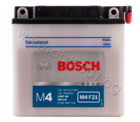 Снимка на Акумулатор Bosch 7 Ah, 12 V, M4 - YB7L-B