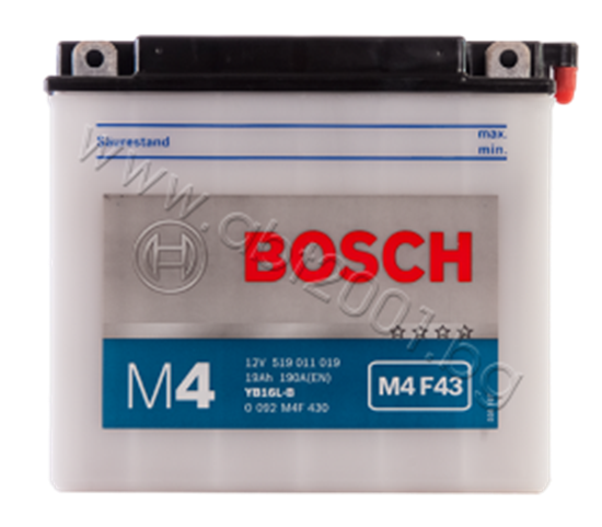 Снимка на Акумулатор Bosch 19 Ah, 12 V, M4 - YB16L-B