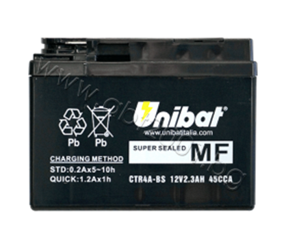 Снимка на Акумулатор Unibat 2.3 Ah, 12 V - CTR4A-BS