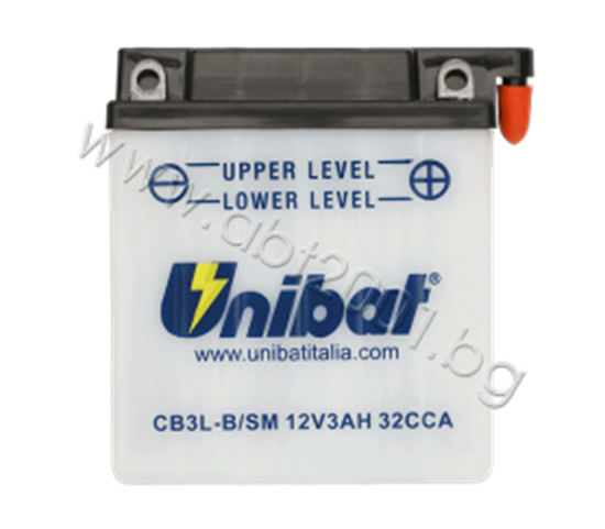 Picture of Акумулатор Unibat 3 Ah, 12 V - CB3L-B