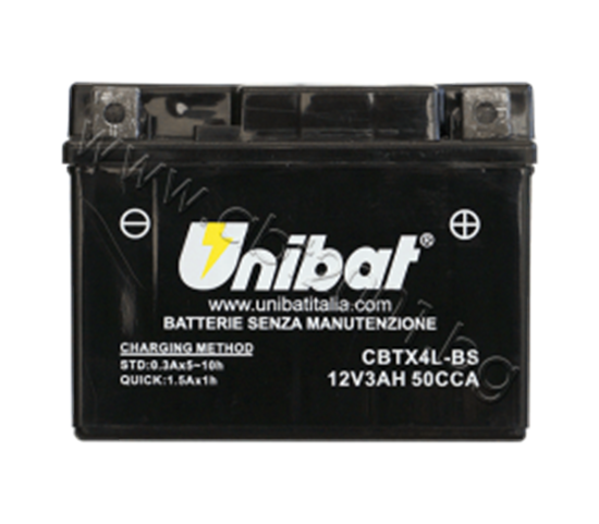 Снимка на Акумулатор Unibat 3 Ah, 12 V - CBTX4L-BS