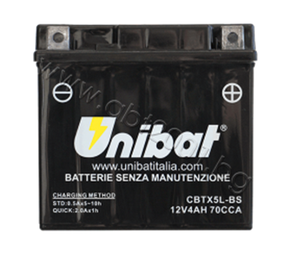 Picture of Акумулатор Unibat 4 Ah, 12 V - CBTX5L-BS