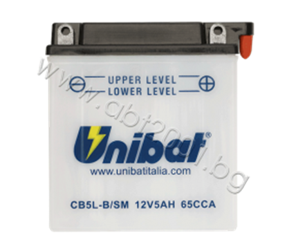 Снимка на Акумулатор Unibat 5 Ah, 12 V - CB5L-B