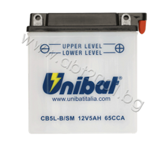 Снимка на Акумулатор Unibat 5 Ah, 12 V - CB5L-B