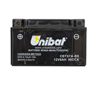 Снимка на Акумулатор Unibat 6Ah, 12V - CBTX7A-BS