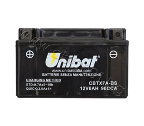 Снимка на Акумулатор Unibat 6Ah, 12V - CBTX7A-BS