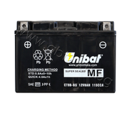 Picture of Акумулатор Unibat 8 Ah, 12 V - CT9B-BS