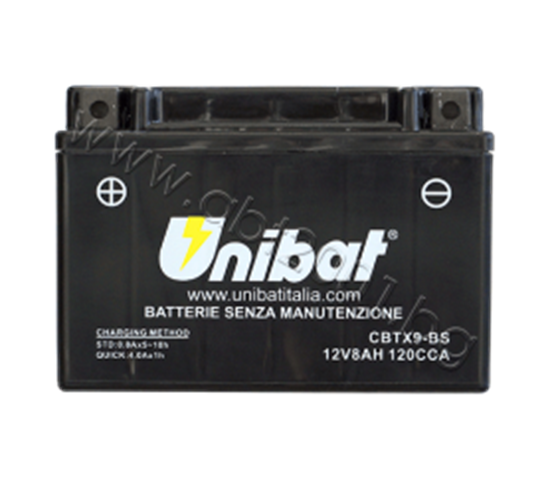 Снимка на Акумулатор Unibat 8 Ah, 12 V - CBTX9-BS