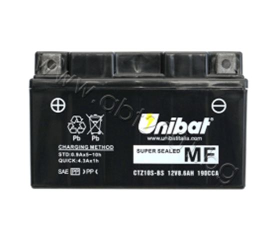 Picture of Акумулатор Unibat 8.6 Ah, 12 V - CTZ10S-BS