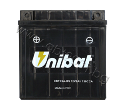 Picture of Акумулатор Unibat 9 Ah, 12 V - CBTX9A-BS