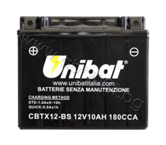 Picture of Акумулатор Unibat 10 Ah, 12 V - CBTX12-BS