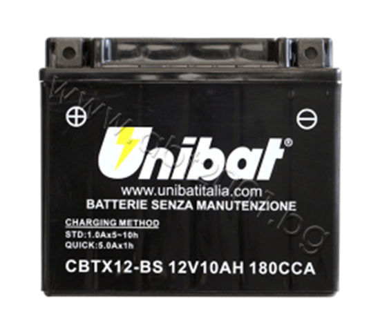 Снимка на Акумулатор Unibat 10 Ah, 12 V - CBTX12-BS