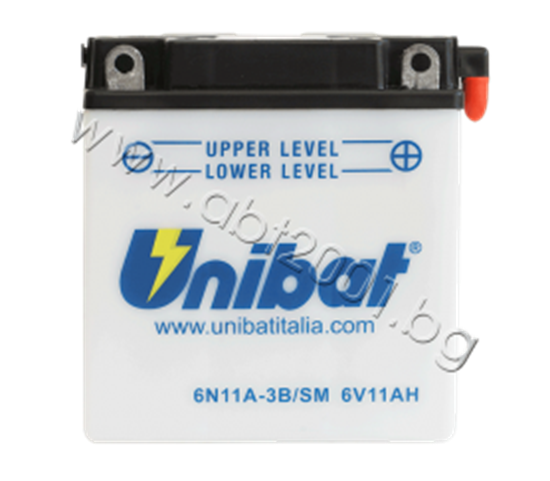 Снимка на Акумулатор Unibat 11 Ah, 6 V - 6N11A-3B