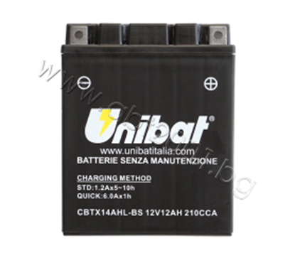 Picture of Акумулатор Unibat 12 Ah, 12 V - CBTX14AHL-BS