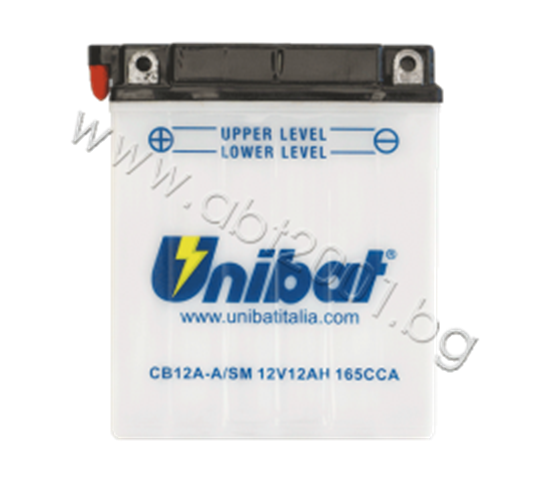 Снимка на Акумулатор Unibat 12 Ah, 12 V - CB12A-A