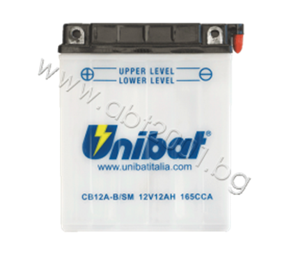 Снимка на Акумулатор Unibat 12 Ah, 12 V - CB12A-B