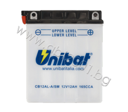 Picture of Акумулатор Unibat 12 Ah, 12 V - CB12AL-A