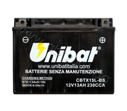 Picture of Акумулатор Unibat 13 Ah, 12 V - CBTX15L-BS