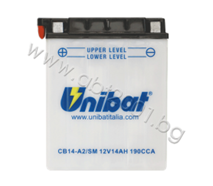 Picture of Акумулатор Unibat 14 Ah, 12 V - CB14-A2