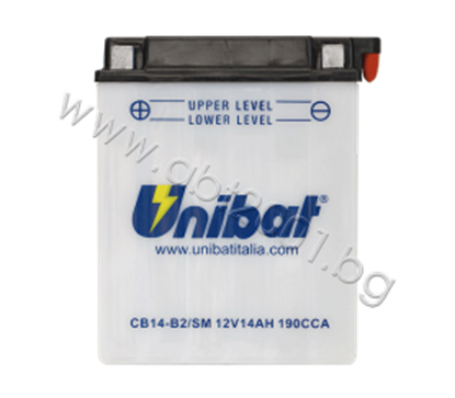 Picture of Акумулатор Unibat 14 Ah, 12 V - CB14-B2