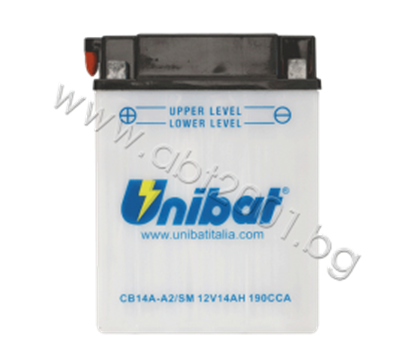 Picture of Акумулатор Unibat 14 Ah, 12 V - CB14A-A2