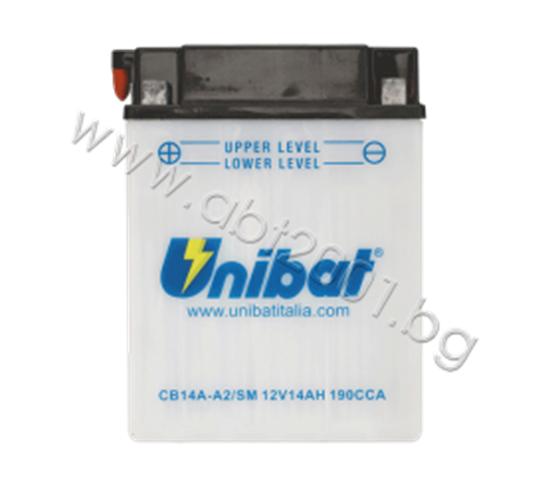 Снимка на Акумулатор Unibat 14 Ah, 12 V - CB14A-A2