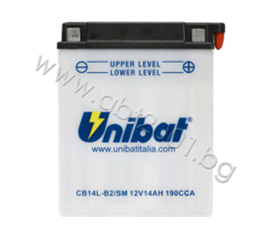 Picture of Акумулатор Unibat 14 Ah, 12 V - CB14L-B2