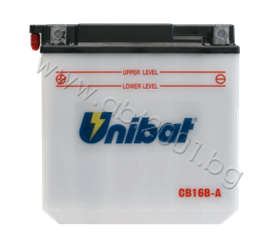 Снимка на Акумулатор Unibat 16 Ah, 12 V - CB16B-A