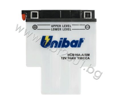 Picture of Акумулатор Unibat 16 Ah, 12 V - HCB16A-A