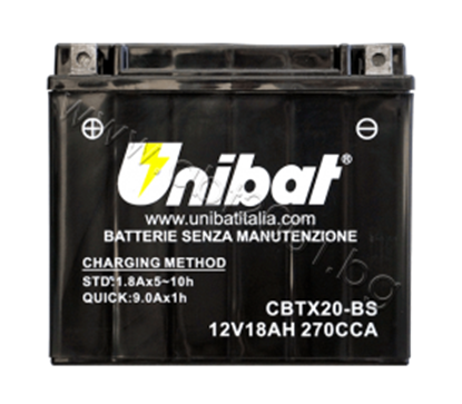 Picture of Акумулатор Unibat 18 Ah, 12 V - CBTX20-BS