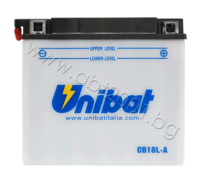 Снимка на Акумулатор Unibat 18 Ah, 12 V - CB18L-A