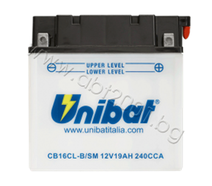 Снимка на Акумулатор Unibat 19 Ah, 12 V - CB16CL-B